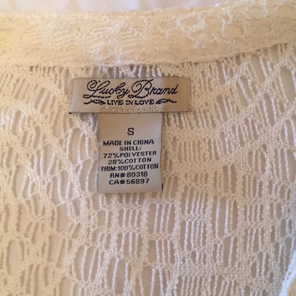 Lucky Brand Lace top - Picture 3 of 7